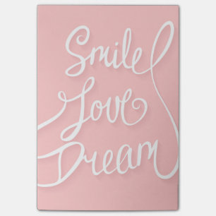 Smile Love Dream Post-it Notes