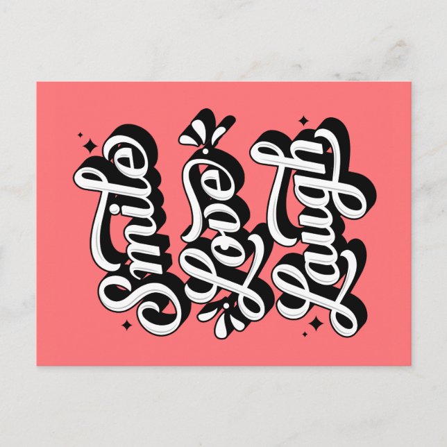 Smile. Love. Laugh. / Postcard (Front)