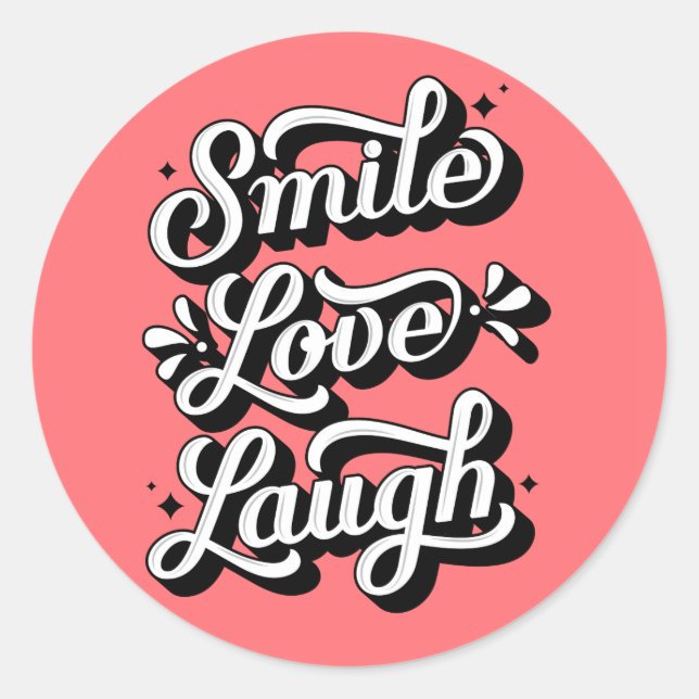 Smile. Love. Laugh. / Stickers (Front)