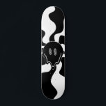 Smile Melt - Black and White Skateboard<br><div class="desc">Smile Melt Black and White Skateboard</div>