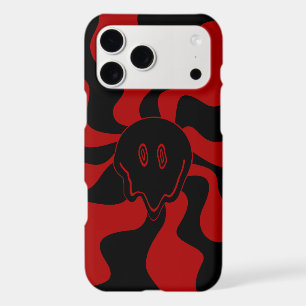 Smile Melt Retro Red and Black iPhone 17 Pro Max Case