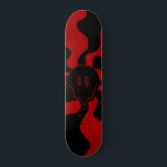 Smile Melt Retro Red and Black Skateboard<br><div class="desc">Smile Melt Retro Red and Black Skateboard</div>