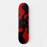 Smile Melt Retro Red and Black Skateboard