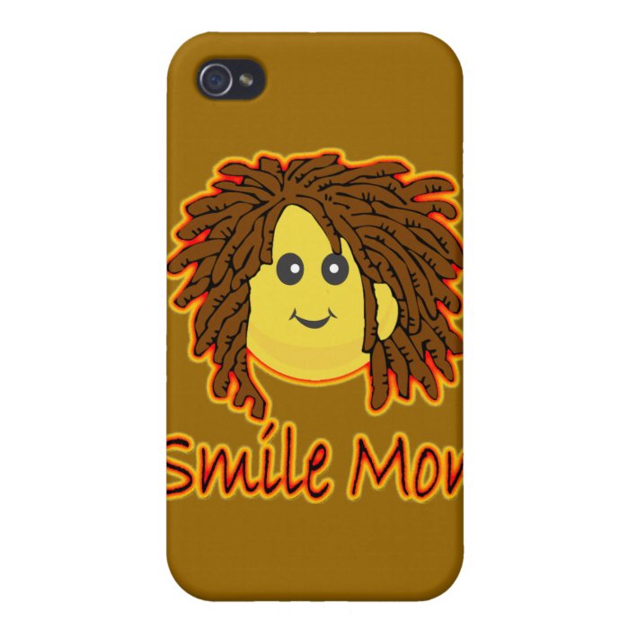 Smile Mon Fire Rasta Smiley Face iPhone 4/4S Cases