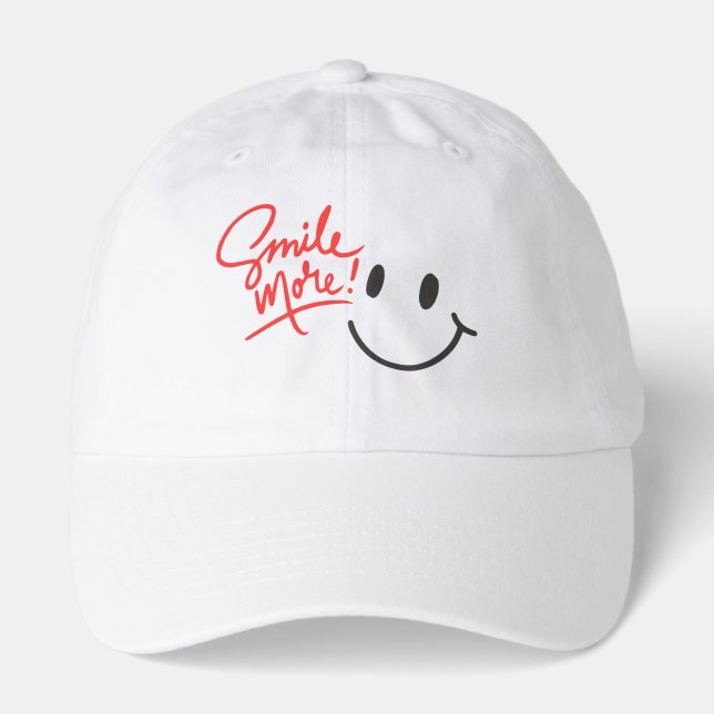 Smile More! Positive Vibes Hoodie  Hat (Front)