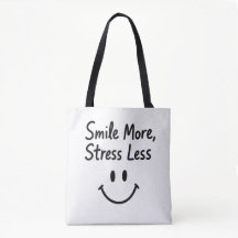 Smile More, Stress Less Doodle Design