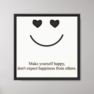 Smile Motivational Canvas Wall Art – Inspirational