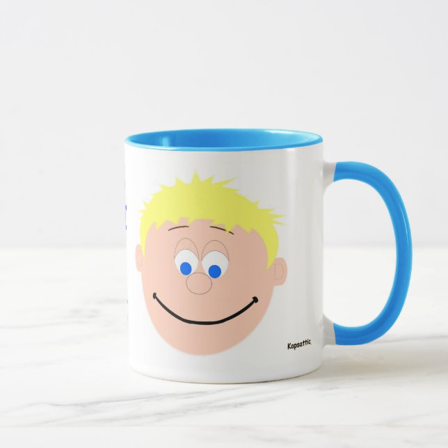 Smile Mugs Blonde Boy Blue Eyed (Right)