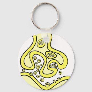 Smile Neurotransmitters Keychain