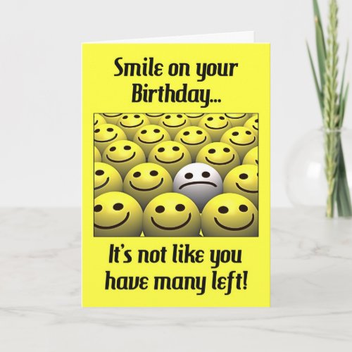 Smile on your birthday card