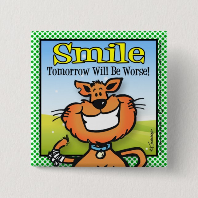 Smile Pinback Button (Front)