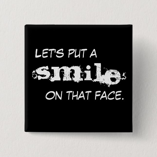 Smile Pinback Button (Front)