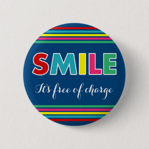 Smile! Pinback Button
