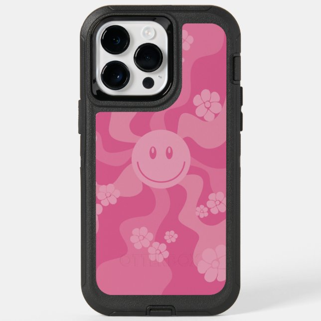 Smile - Pink Otterbox iPhone Case (Back)