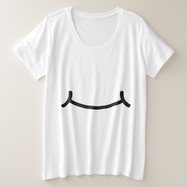 Smile Plus Size T-Shirt (Design Front)