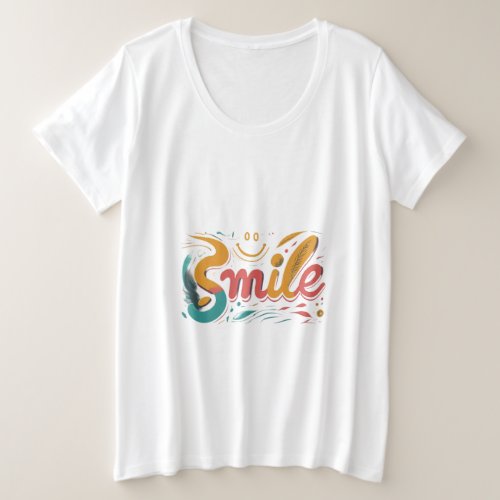 Smile Plus Size T_Shirt