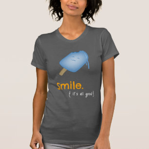 Smile Popsicle Ice Cream T-Shirt (dark)