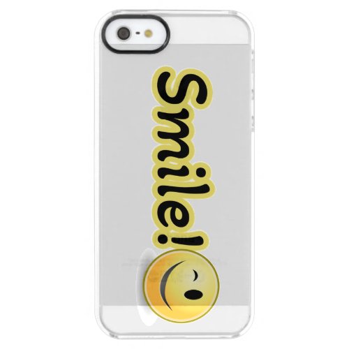 Smile Popular Quote  Clear iPhone SE55s Case