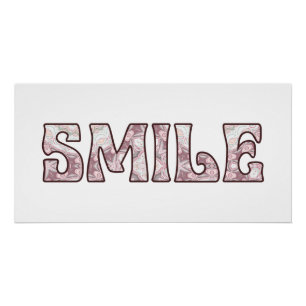 Smile Positive Typography Design Poster