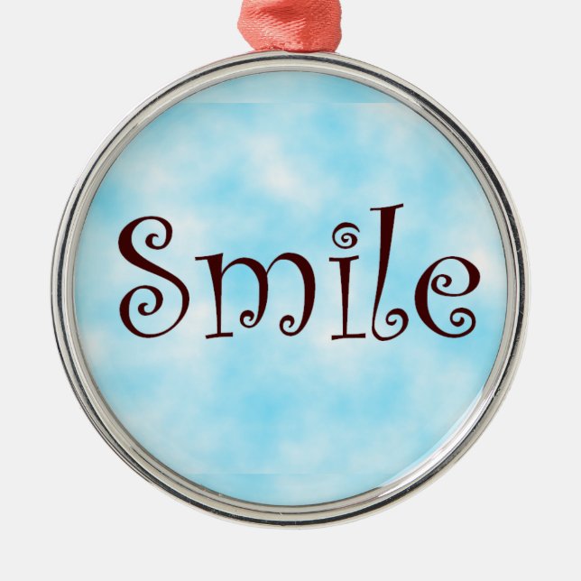 Smile-premium round ornament (Front)