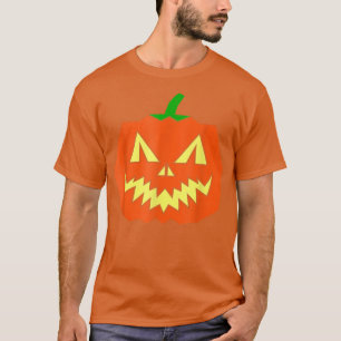 Smile Pumpkin Halloween Jack O Lantern Face T-Shirt