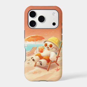Smile Pup: Beach Mode On Smiling Bichon Frise iPhone 17 Pro Case