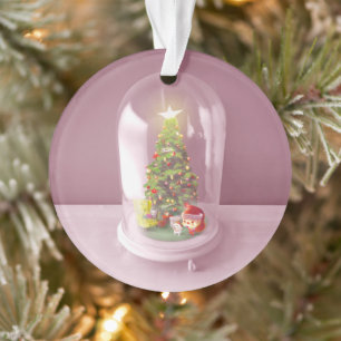 Smile Pup: Christmas Glass Dome & Magic Tree Ornament