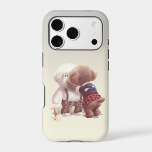 Smile Pup: Ice Cream Tragedy & Comforting Hug iPhone 17 Pro Case