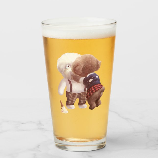 Smile Pup: Ice Cream Tragedy & Comforting Hug Glass (Front Filled)