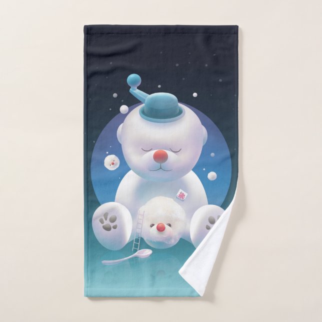 Smile Pup: Ice Shaver Dreamland & Polar Bear Bath Towel Set (Hand Towel)