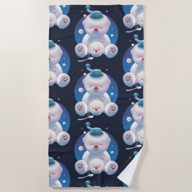 Smile Pup: Ice Shaver Dreamland & Polar Bear Beach Towel (Front)