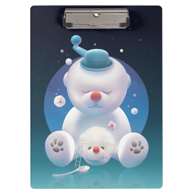 Smile Pup: Ice Shaver Dreamland & Polar Bear Clipboard (Front)