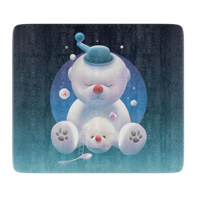Smile Pup: Ice Shaver Dreamland & Polar Bear Cutting Board (Front)