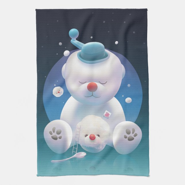 Smile Pup: Ice Shaver Dreamland & Polar Bear Kitchen Towel (Vertical)