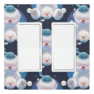 Smile Pup: Ice Shaver Dreamland & Polar Bear Light Switch Cover