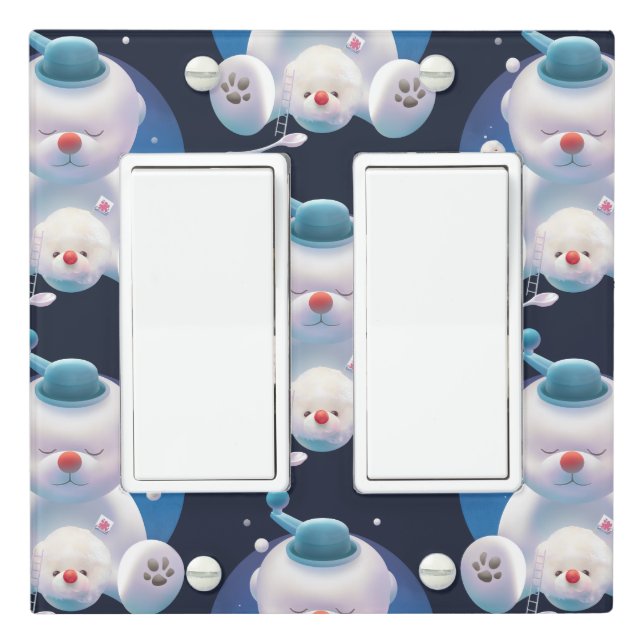 Smile Pup: Ice Shaver Dreamland & Polar Bear Light Switch Cover (In Situ)