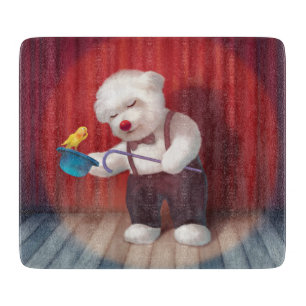 Smile Pup: Magical Circus Magician Bichon Cutting Board