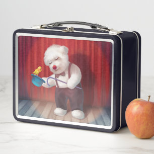 Smile Pup: Magical Circus Magician Bichon Metal Lunch Box
