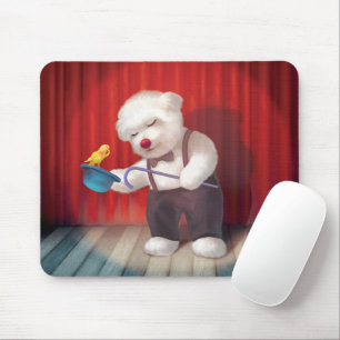 Smile Pup: Magical Circus Magician Bichon Mouse Pad