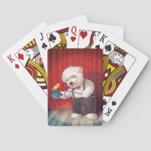 Smile Pup: Magical Circus Magician Bichon Poker Cards