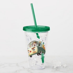 Smile Pup & Miss Meow: Pumpkin Harvest Trip Acrylic Tumbler