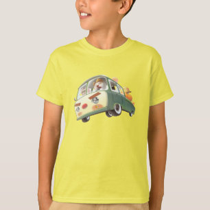 Smile Pup & Miss Meow: Pumpkin Harvest Trip T-Shirt