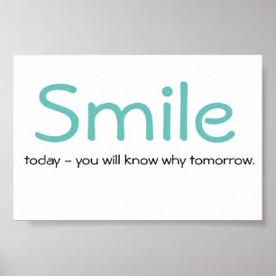 Smile quote poster