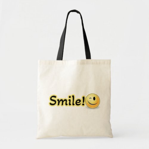 Smile Quote  Tote Bag