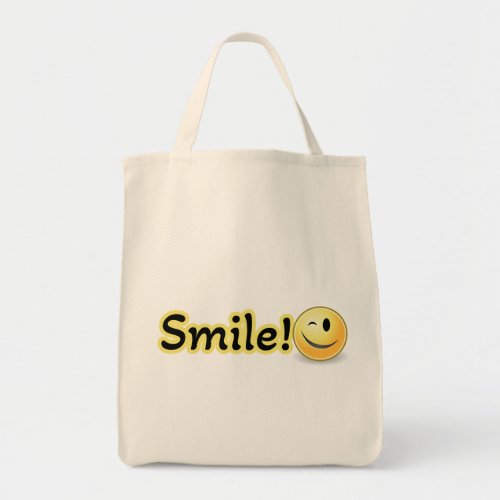 Smile Quote  Tote Bag