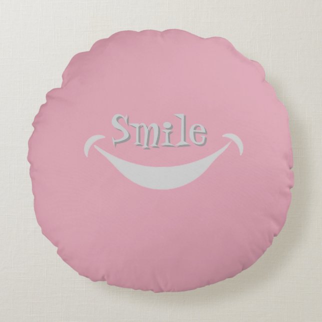 Smile Round Pillow (Front)