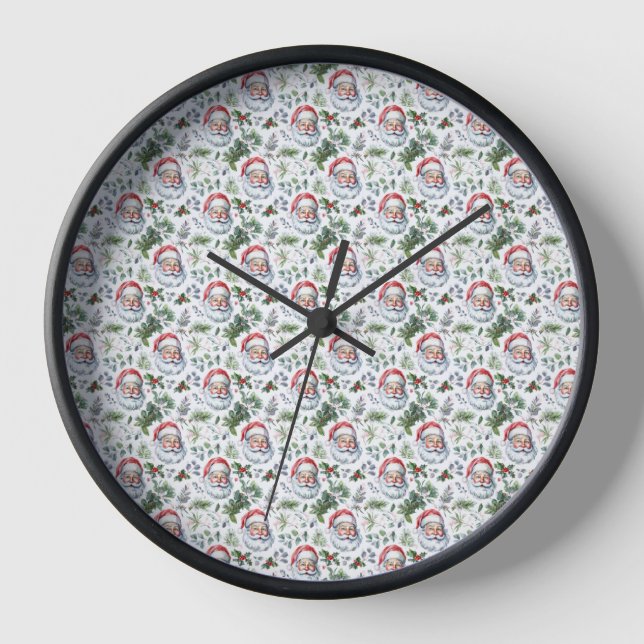 Smile Santa Wall Clock (Front)