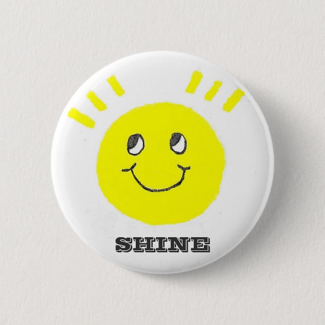 Smile Shine On Button (Front)