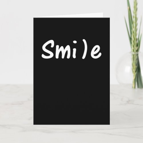 Smile Smile Happy Word Image Card