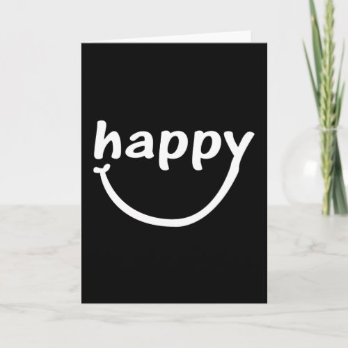 Smile Smile Happy Word Image Card